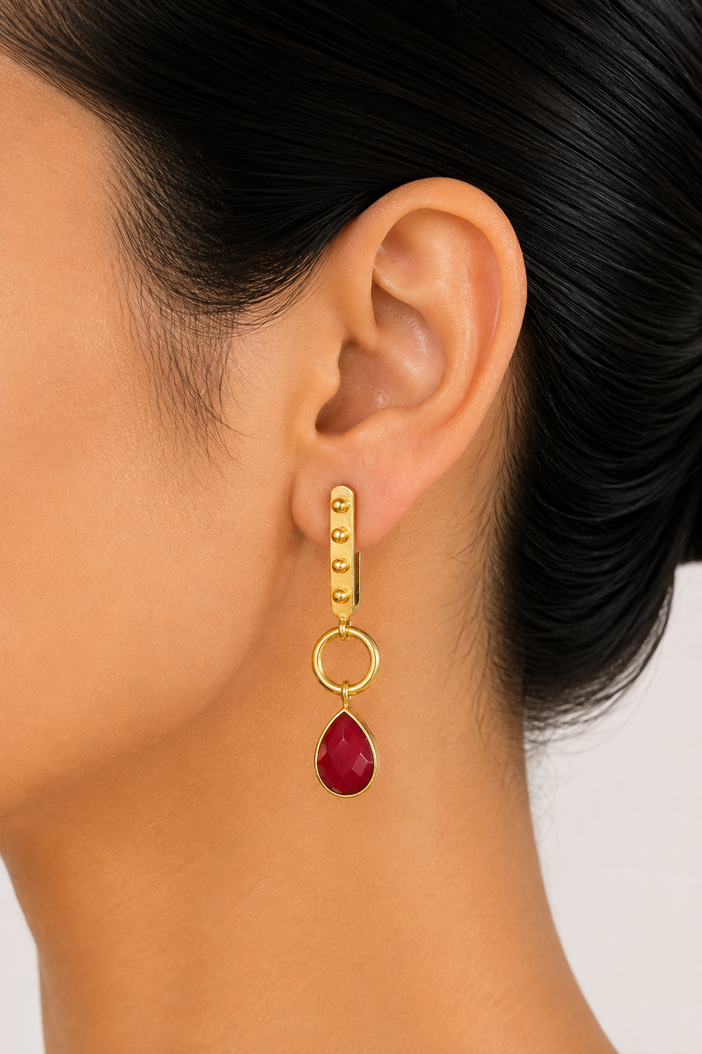 18K gold plated Teardrop Gold-Plated Drop Earrings