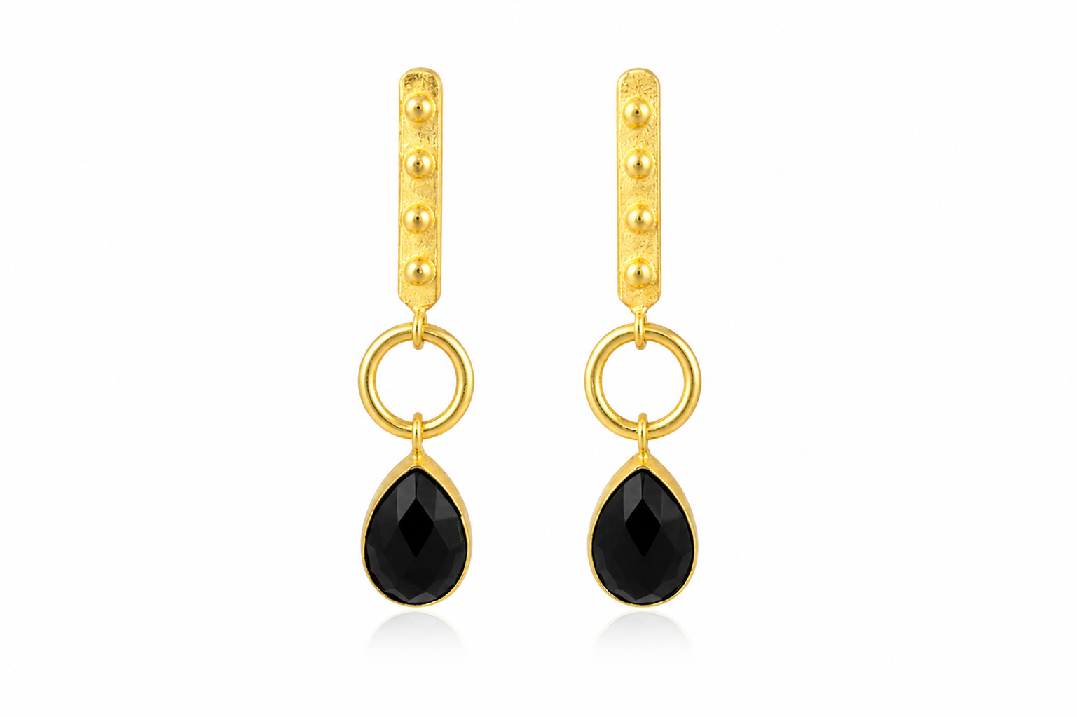 18K gold plated Teardrop Gold-Plated Drop Earrings