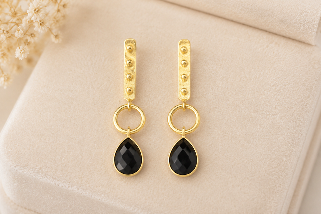 18K gold plated Teardrop Gold-Plated Drop Earrings
