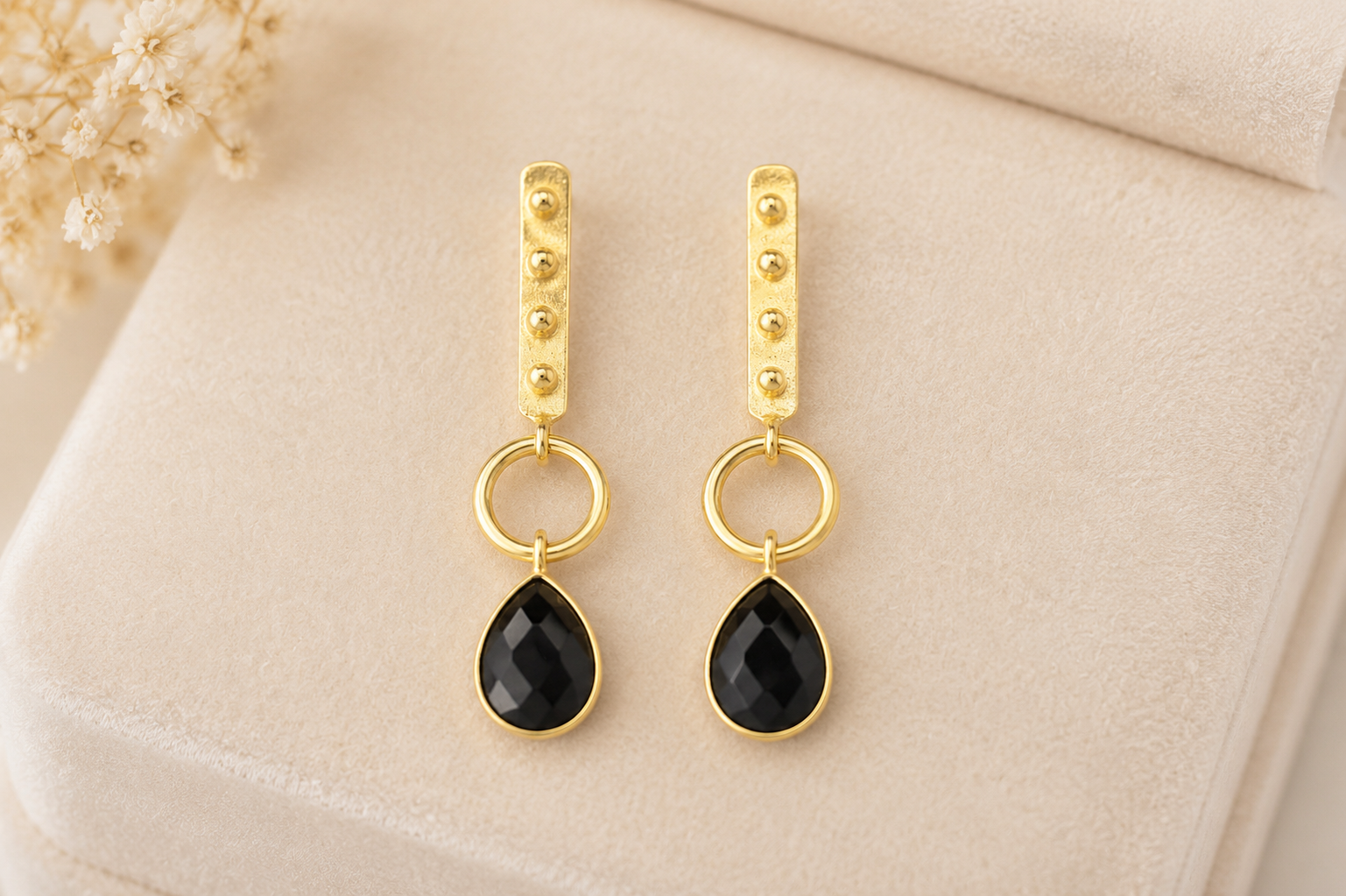 18K gold plated Teardrop Gold-Plated Drop Earrings