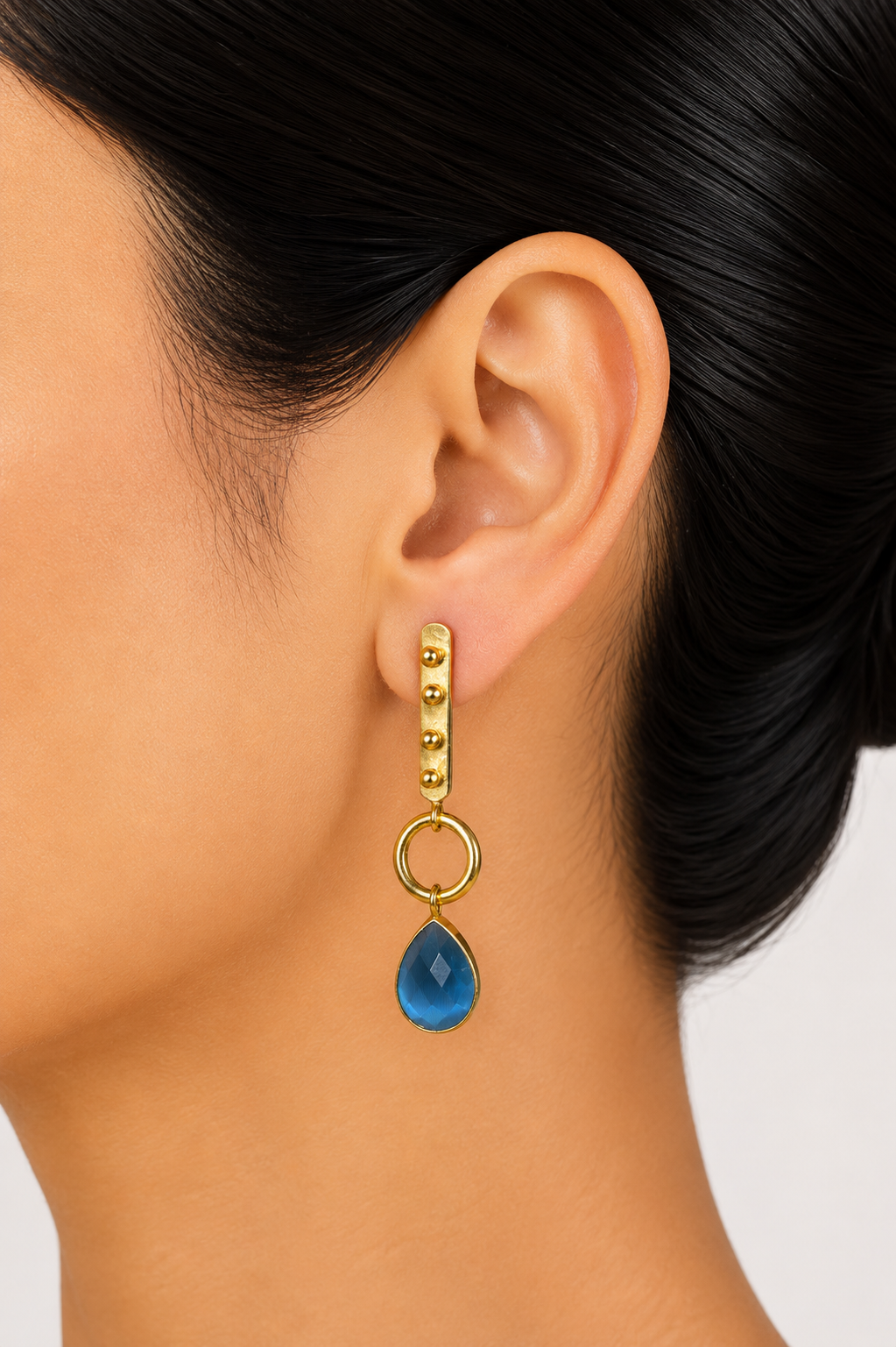 18K gold plated Teardrop Gold-Plated Drop Earrings