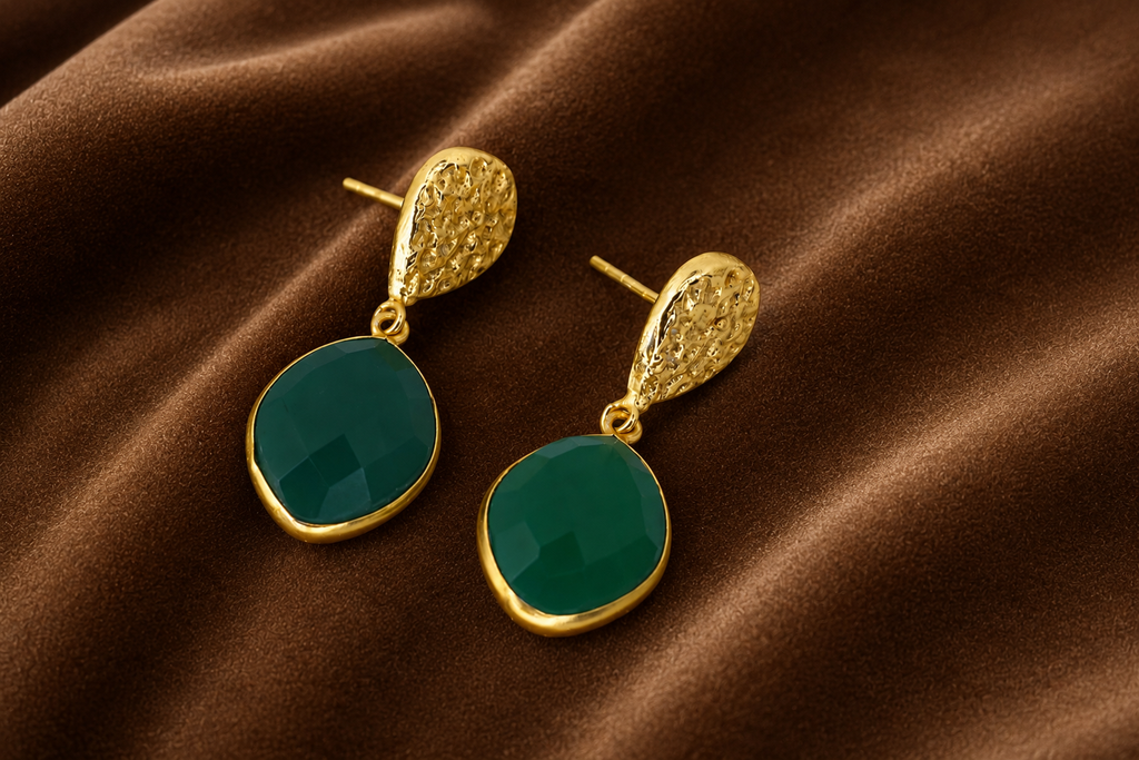 18K Gold Plated Drop Earrings