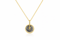 18KT Gold Plated Natural Stone Pendant Necklace