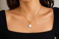 18K Gold Plated Freshwater Pearl Pendant Necklace