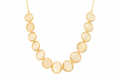 18KT Gold Plated Disc Choker Necklace