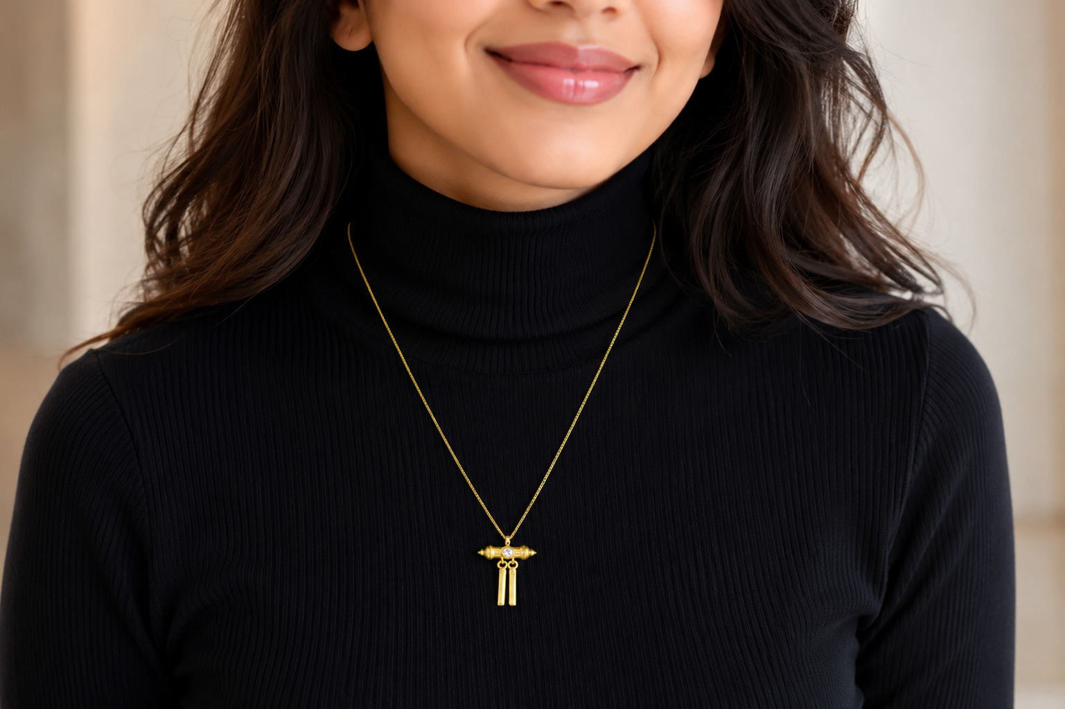 18K Gold Plated Pendant Necklace