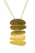 18K Gold Plated Layered Contemporary Long Chain