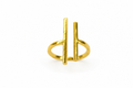 15Kt gold Plated Minimalist Gold-Plated Open Ring