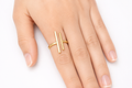15Kt gold Plated Minimalist Gold-Plated Open Ring