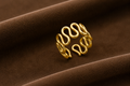 18K Gold Plated Wave Design Adjustable Ring
