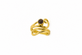 18K Gold Plated Adjustable Turquoise Stone Ring