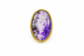 18K Gold Plated  Natural Gemstone Ring