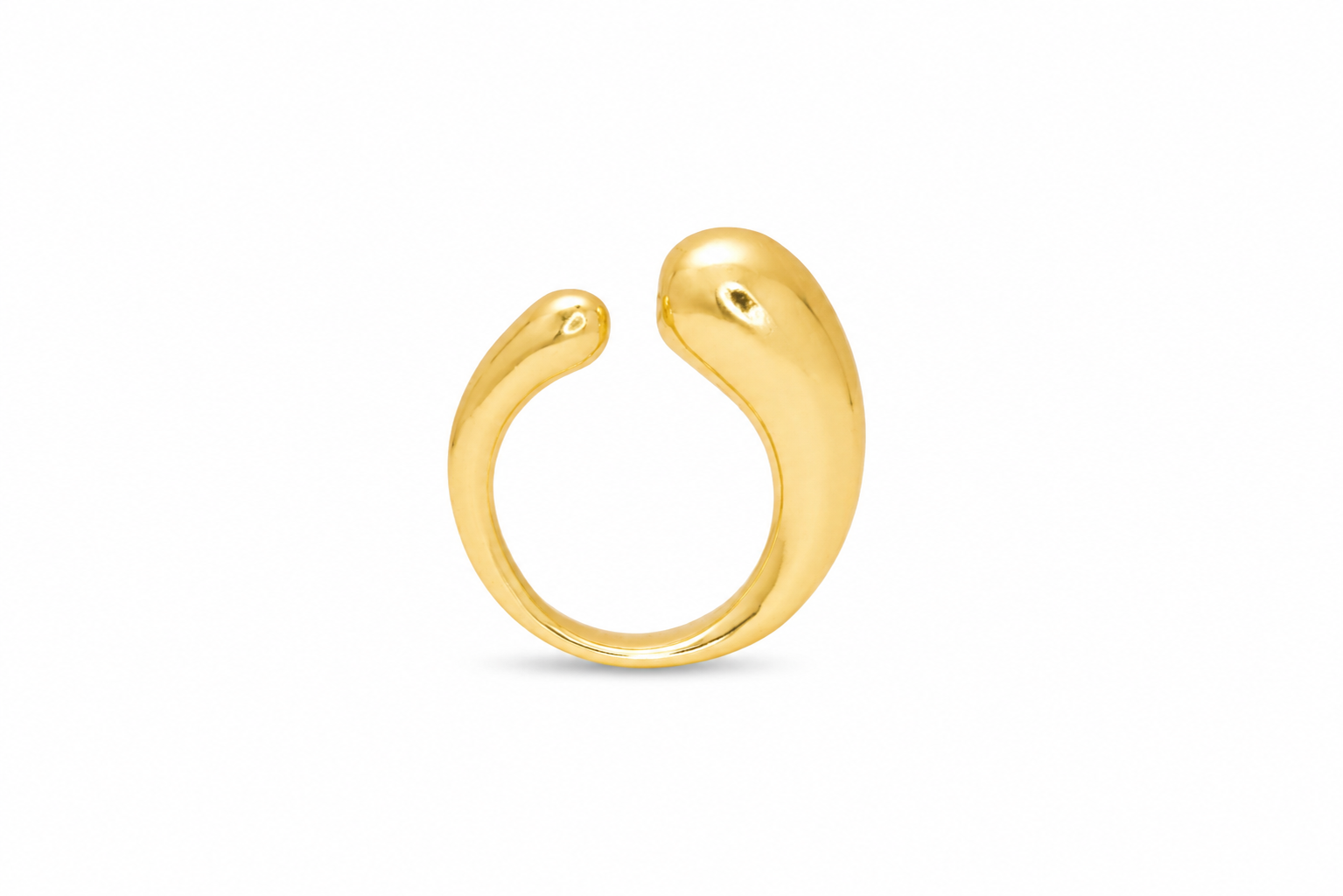 18Kt Gold Plated Modern Minimalist Statement Ring