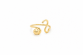 18K gold plated Minimalist Gold-Plated Open Adjustable Ring